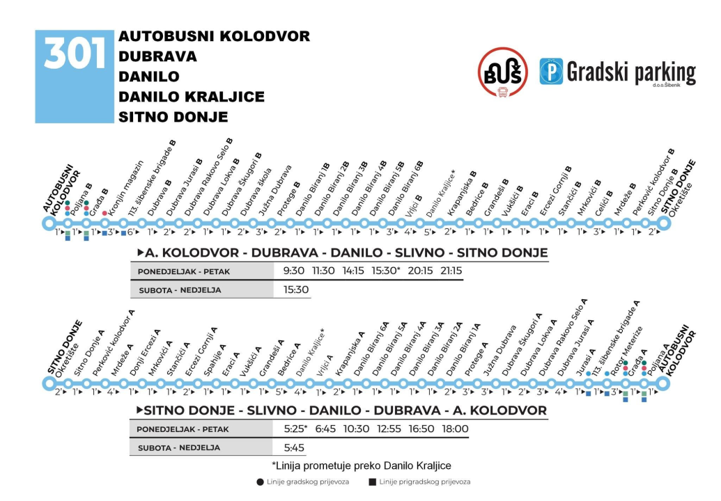 Jesenski vozni red gradskih i prigradskih autobusnih linija