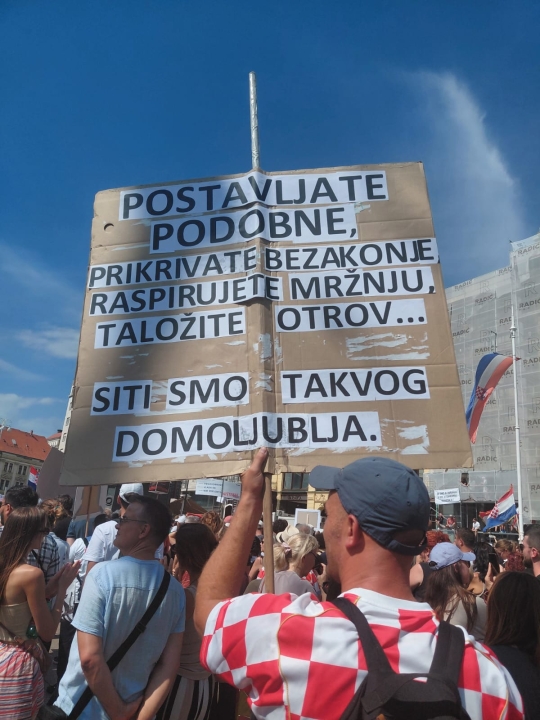 Šibenčani među desecima tisuća ljudi u Zagrebu: 'Trg je krcat, sve ulice zatrpane ljudima'
