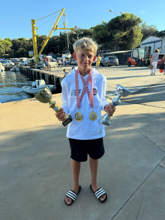 Ivano Gović prvak Hrvatske klasa Optimist