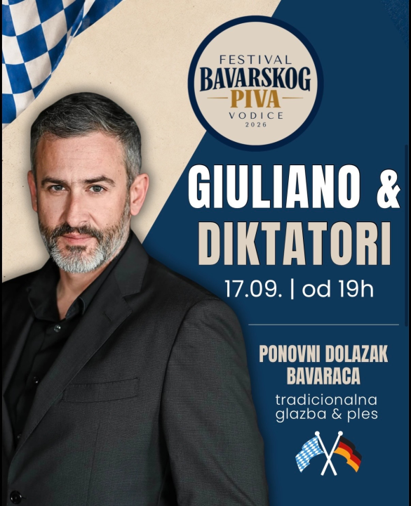 Festival bavarskog piva vraća se u Vodice: Svaki dan novi izvođač, otvorenje uz Giuliana i Diktatore