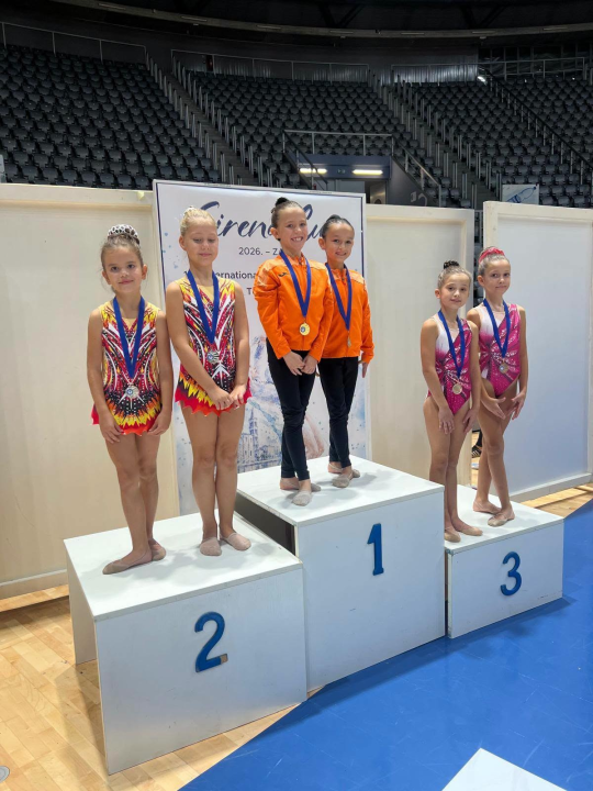 FOTO Osam medalja za ritmičarke Šibenik-Dalmacije na 'Sirena Cupu'