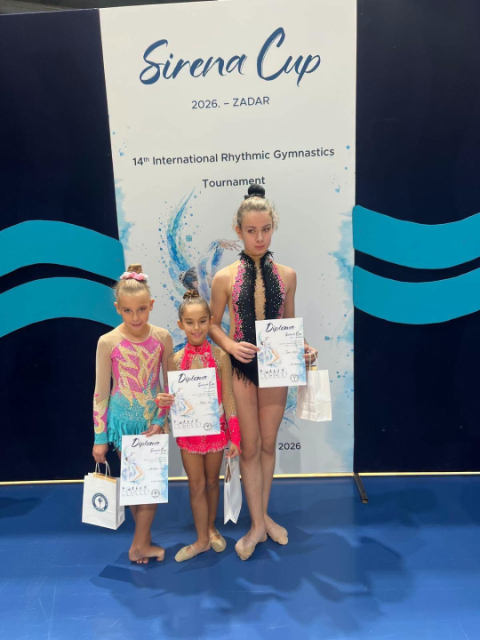 FOTO Osam medalja za ritmičarke Šibenik-Dalmacije na 'Sirena Cupu'