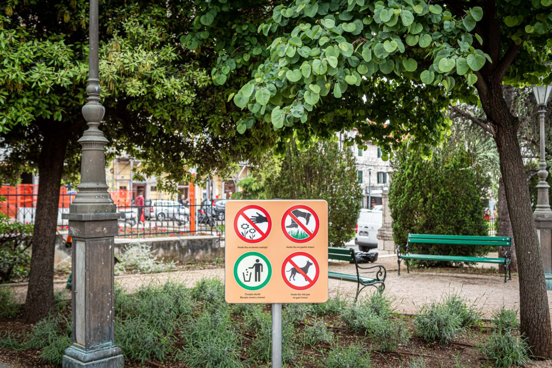 Zeleni grad u đardinu postavio edukativne table: Stabla na rivi i Poljani tretirali protiv nametnika 