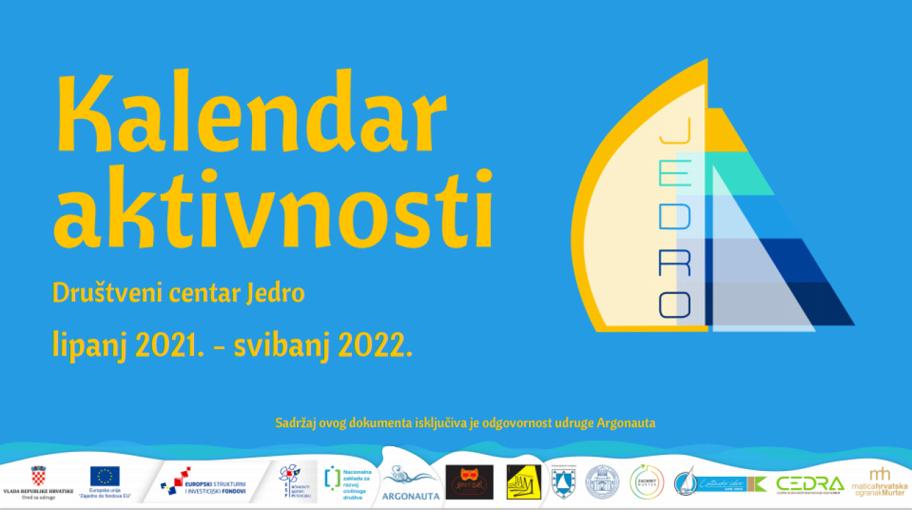 Provjerite kakve aktivnosti vas čekaju tijekom cijele godine u Društvenom centru Jedro u Murteru 