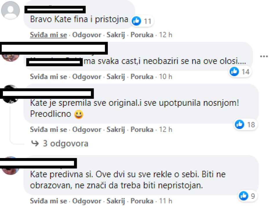 Nakon Večere za 5, Fejs pun komentara podrške za Skradinjanku Katarinu: 'Bilo je to biserje pred svinje'
