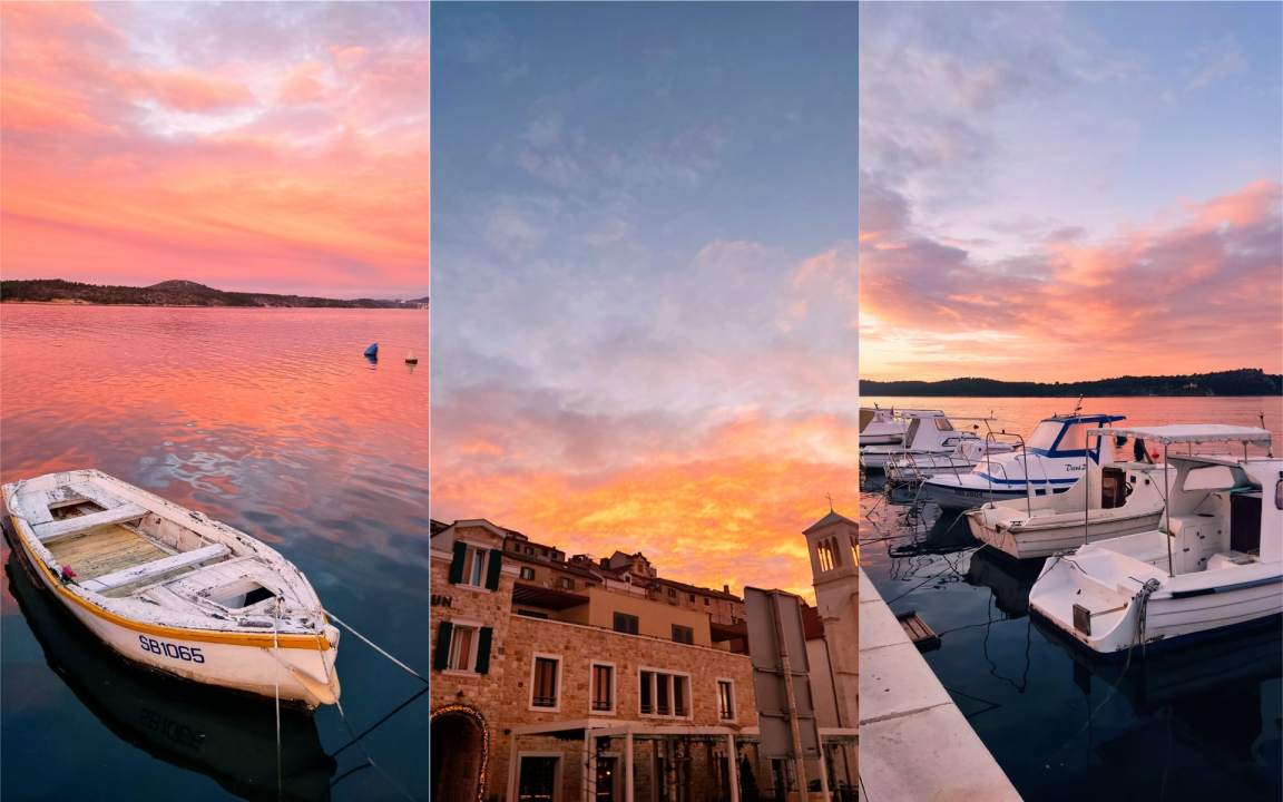 Jutros je izlazak sunca bio nestvaran, pogledajte Šibenik obojan toplim pastelnim bojama