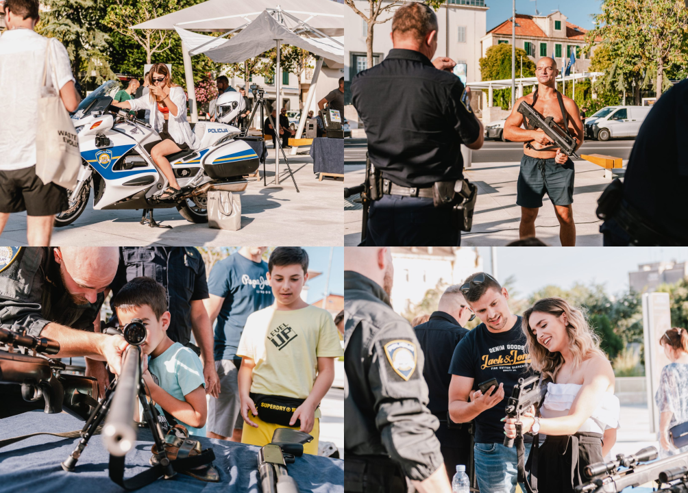 Dan otvorenih vrata Policije na Poljani: Najviše zanimanja za fotografiranje s vatrenim oružjem