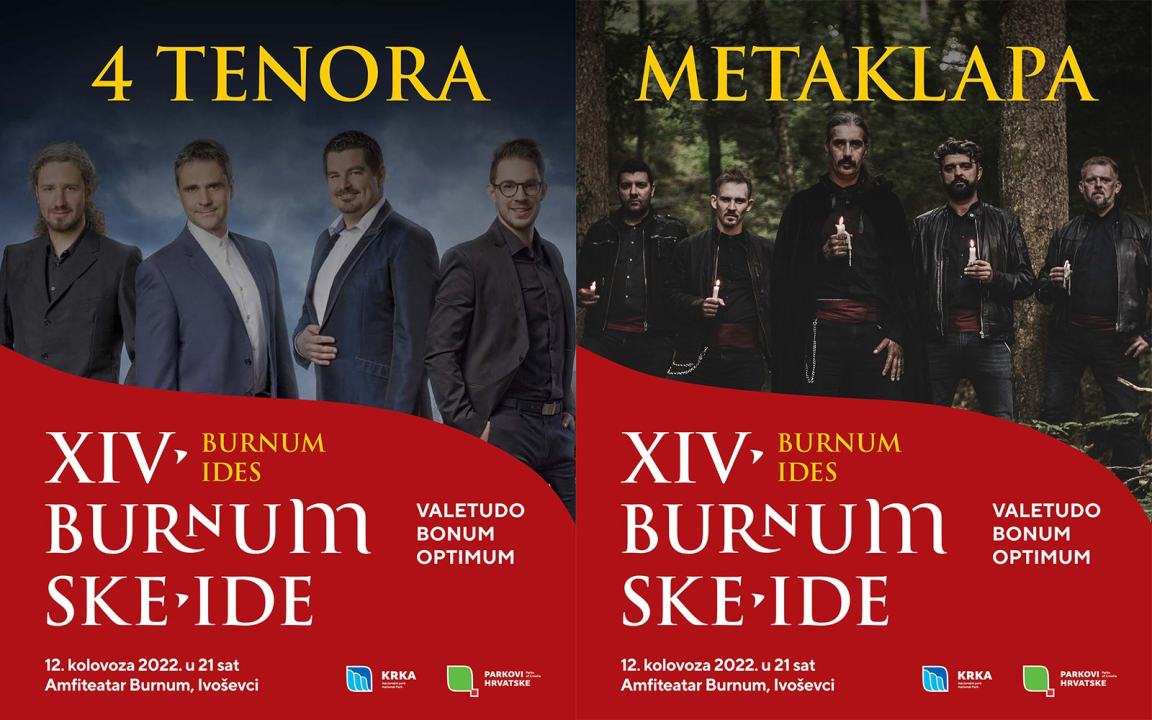 Večeras su XIV. Burnumske Ide: Pod zvjezdanim nebom nastupaju 4 Tenora i Metaklapa!
