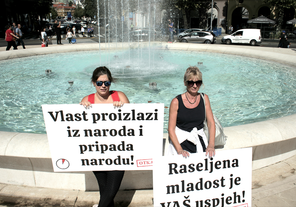 Prosvjed protiv Vlade u Zagrebu: Ima i šibenskih kapa