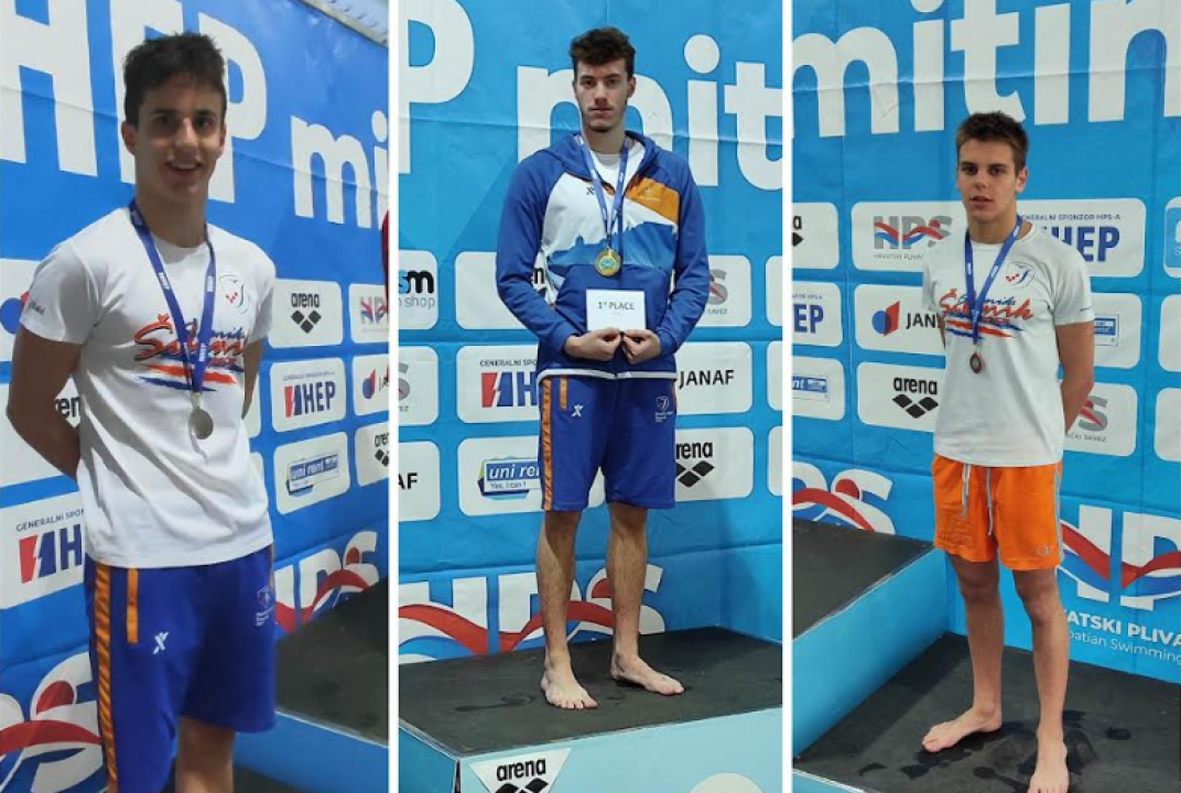 Član PK Šibenik Toni Slavica osvojio dva zlata u disciplinama 200 i 400 mješovito na Zagreb openu 