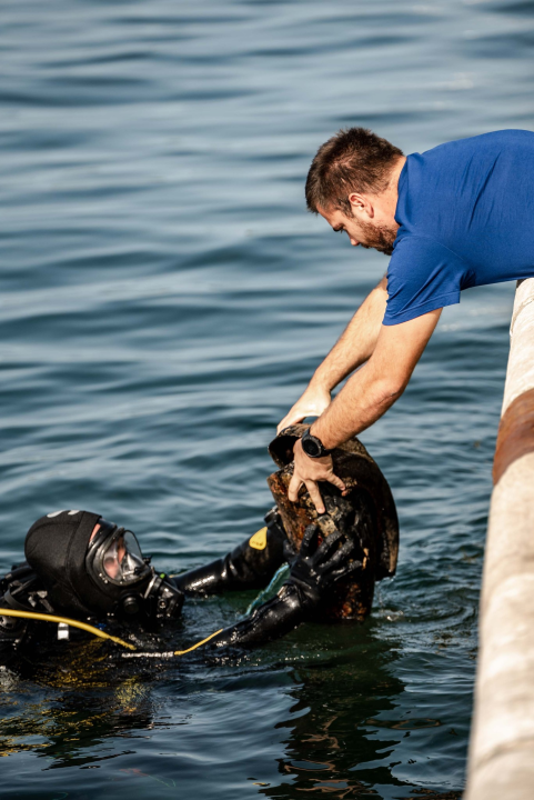 Jutros povodom Dana grada čišćeno podmorje šibenske rive: Među puno smeća pronađena pa deaktivirana ručna bomba