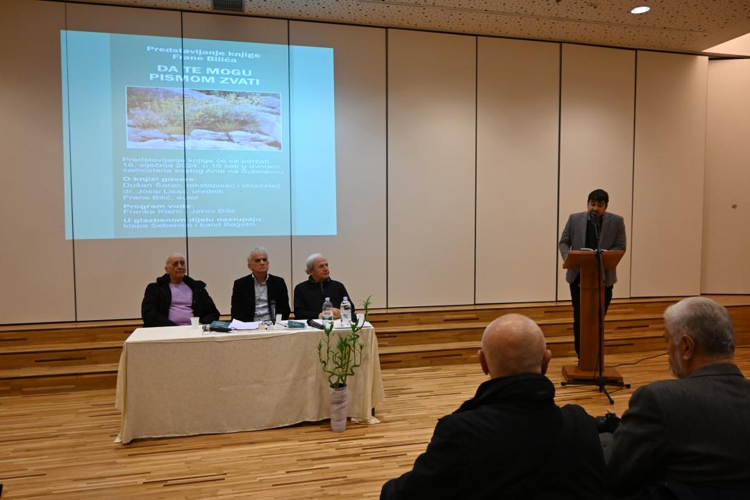Predstavljena knjiga Frane Bilića 'Da te mogu pismom zvati'