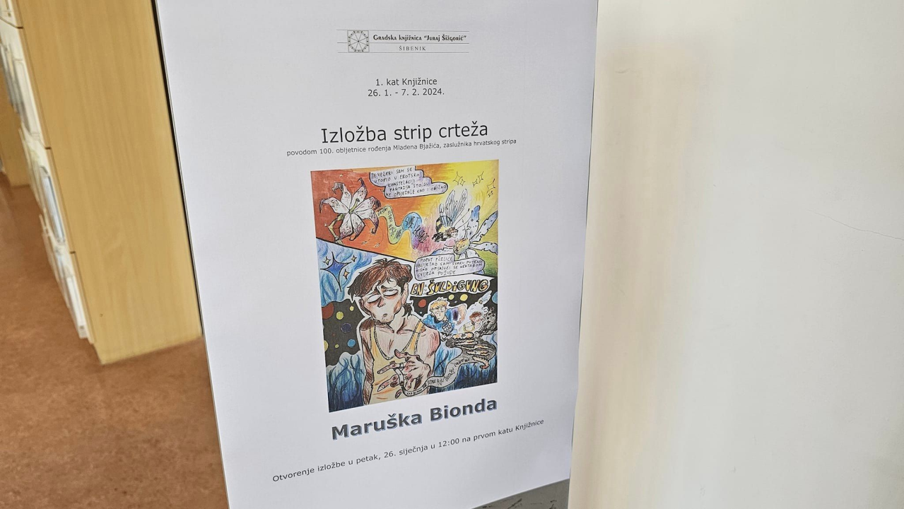 Maruška crta od treće godina, a danas je u Šibeniku otvorila svoju prvu izložbu: 'Strip mi daje slobodu stvaranja vlastite priče'