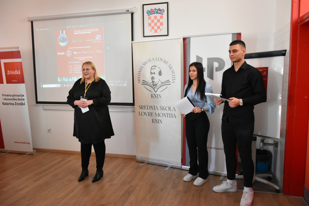 U kninskoj srednjoj školi održano regionalno natjecanje Poslovni izazov 2024. za regiju Jug