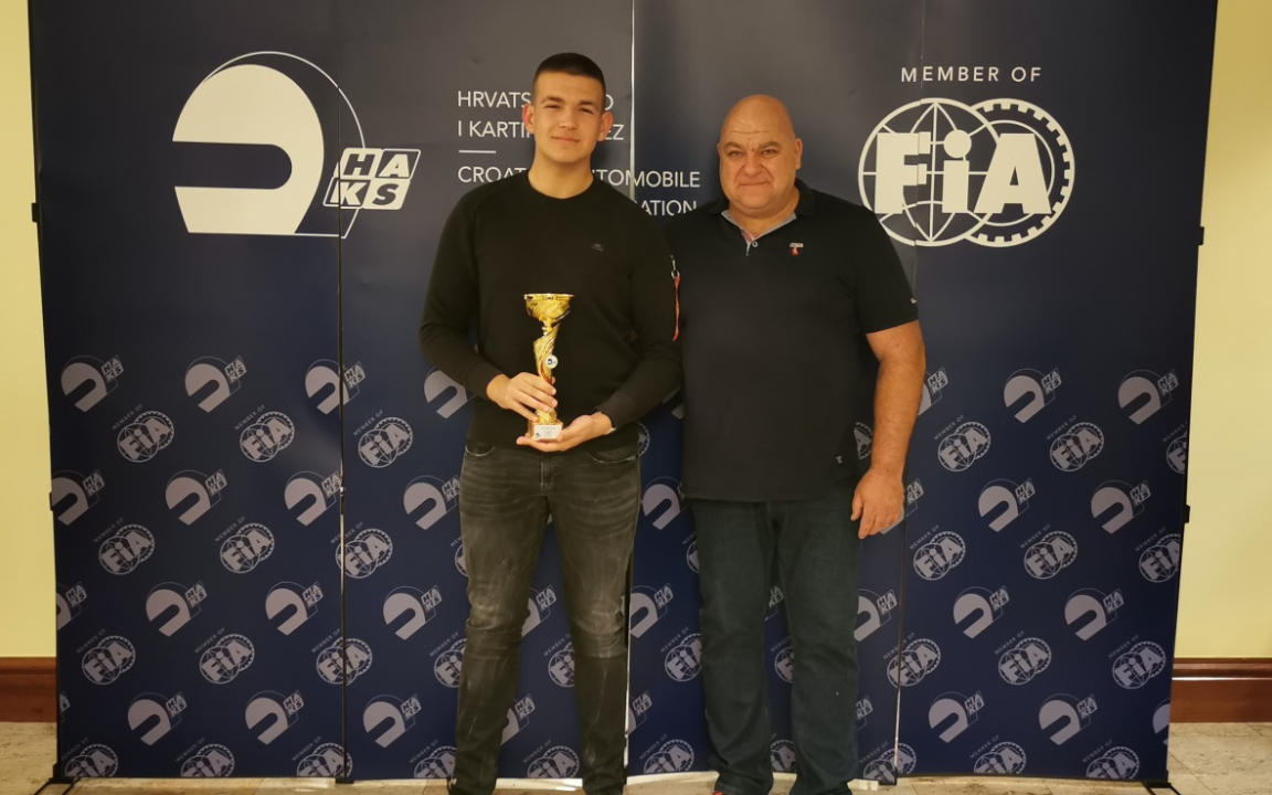 Član KK Dubrava-Šibenik Franko Škugor nagrađen za 3. mjesto u svojoj klasi