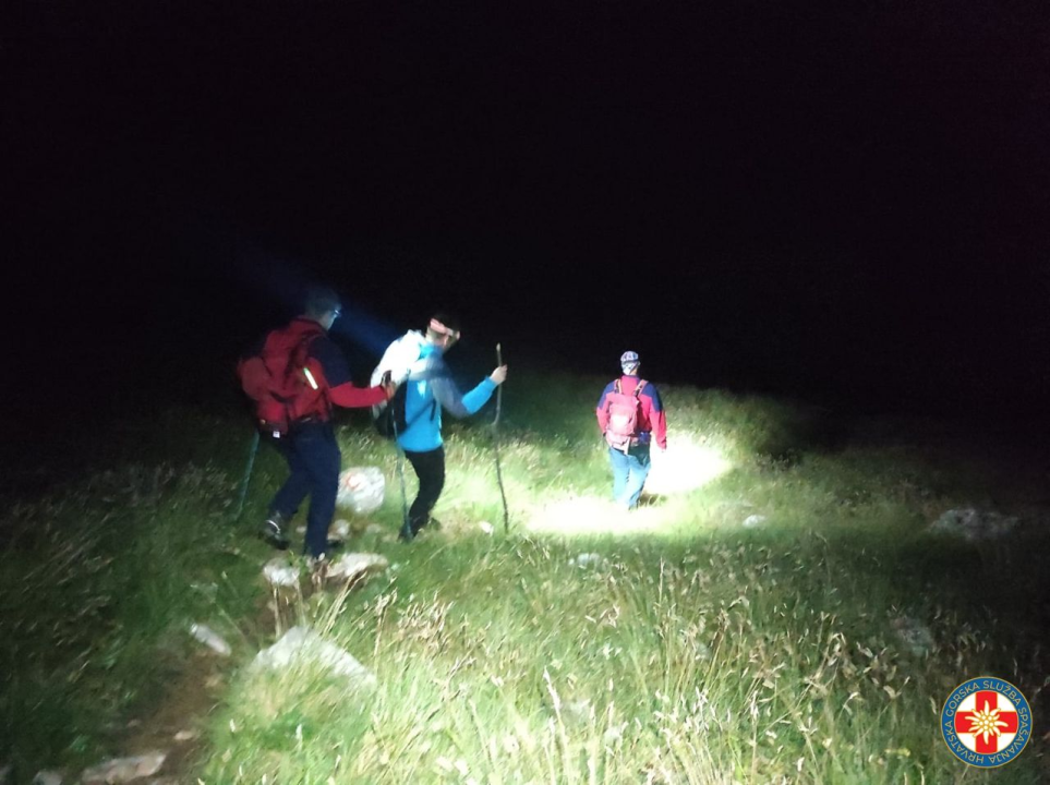 Šibenski HGSS-ovci tijekom noći spašavali njemačkog turista s Dinare