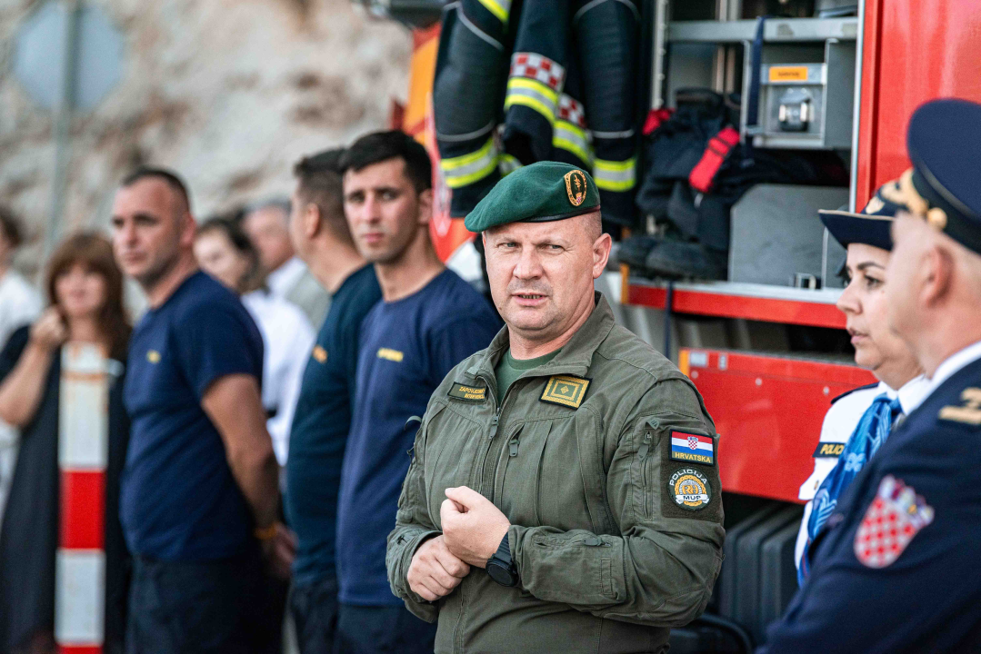 Na Martinskoj se okupili policajci, a Božinović poručio: 'Jedna smo od najsigurnijih zemalja na svijetu'