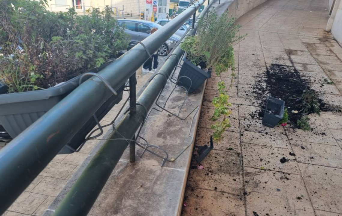 Vandali u centru Vodica porušili gredice sa cvijećem