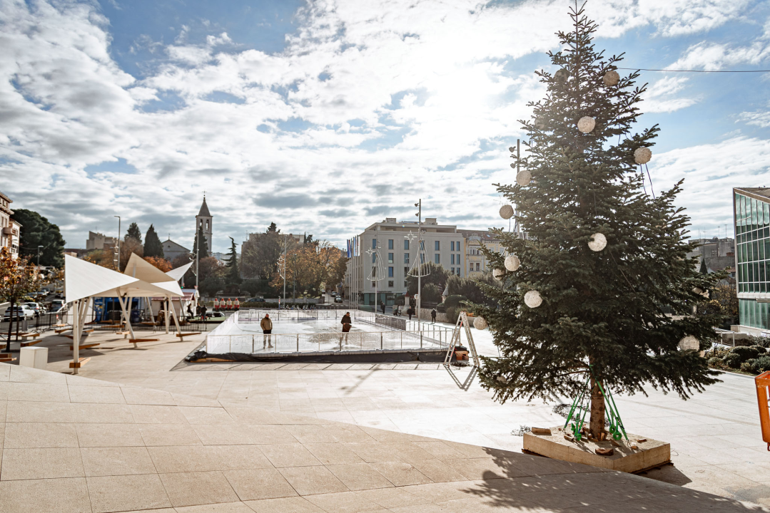 Korak po korak do blagdanskog sjaja: Kiti se prva prava šibenska jelka na Poljani