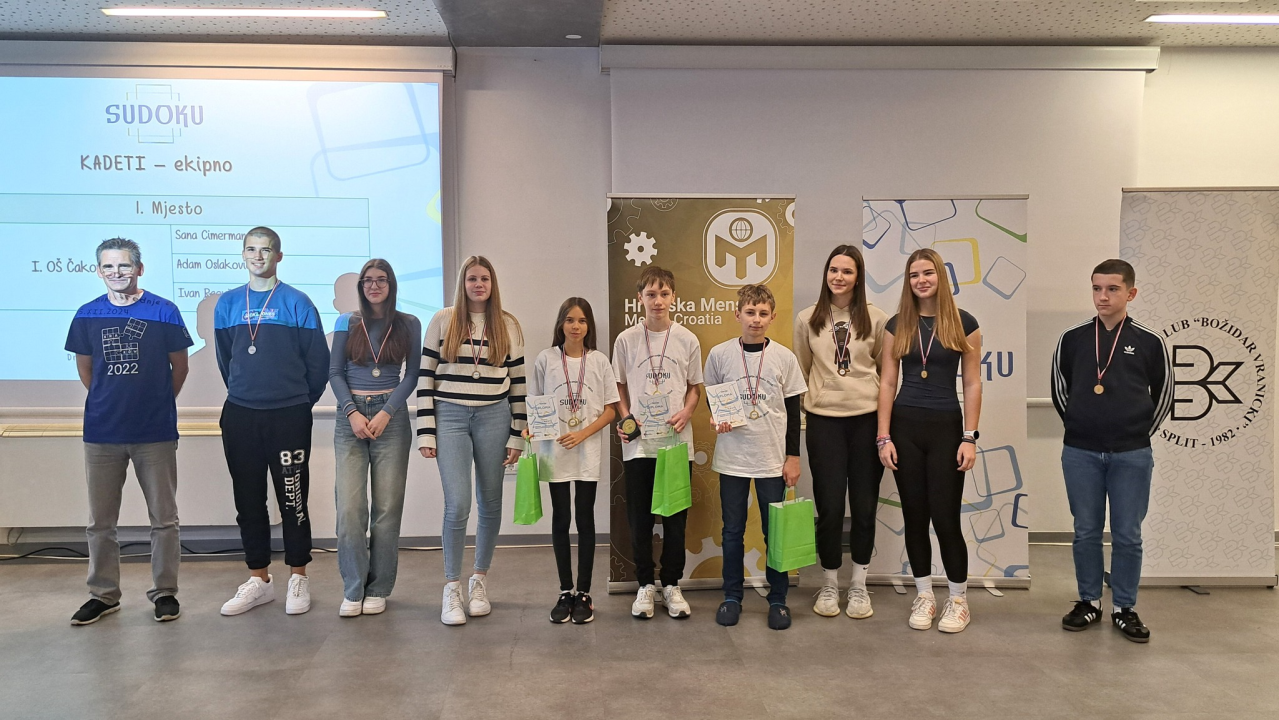 Sudoku finale u Vodicama: Upoznajte pobjednike državnog natjecanja 2024.