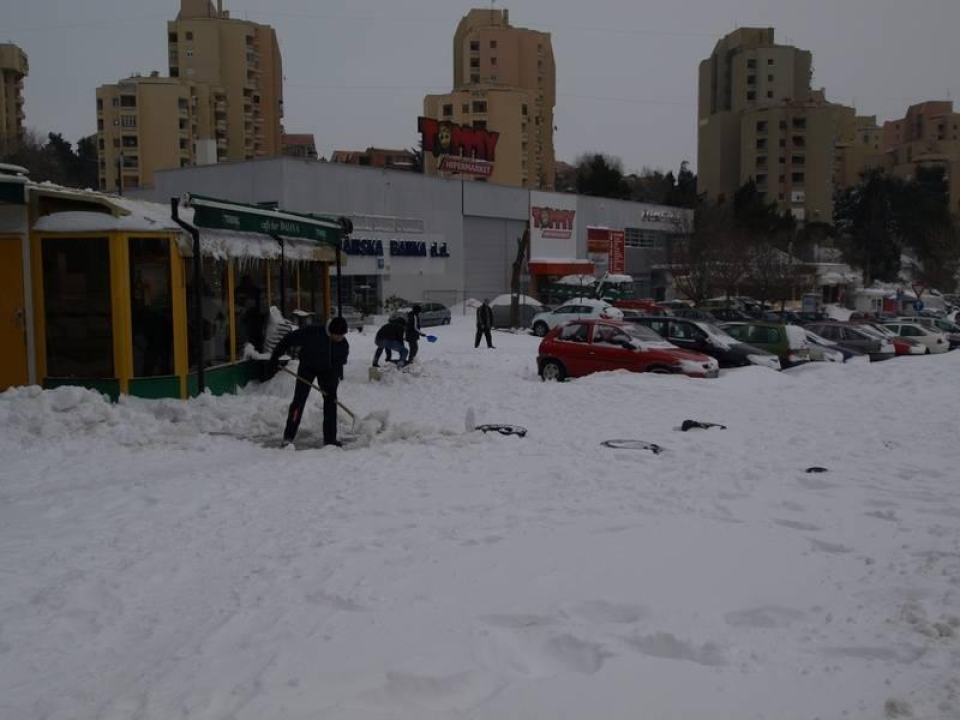 Snijeg u Šibeniku 2012. godine