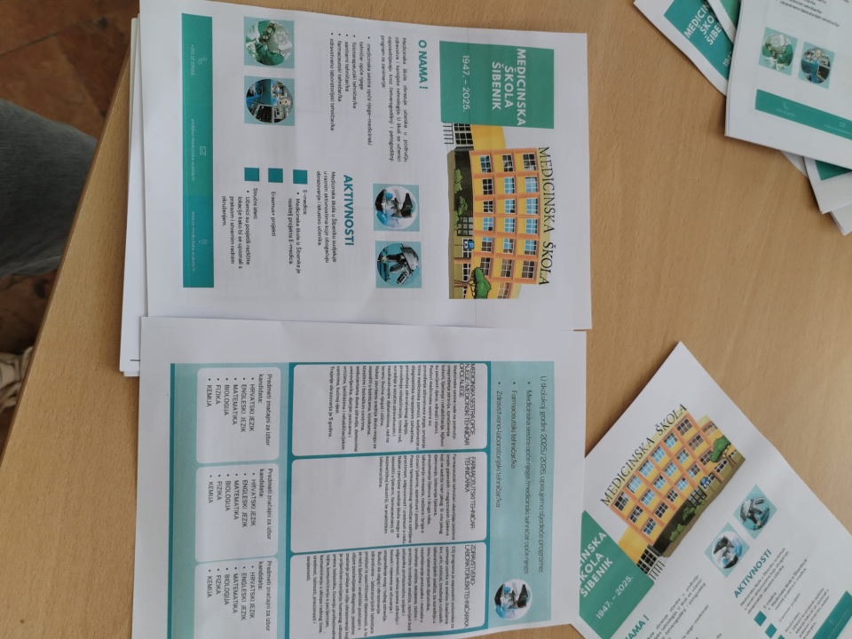 Dan otvorenih vrata Medicinske škole Šibenik: 'Vaš će poziv u budućnosti spašavati mnoge živote'