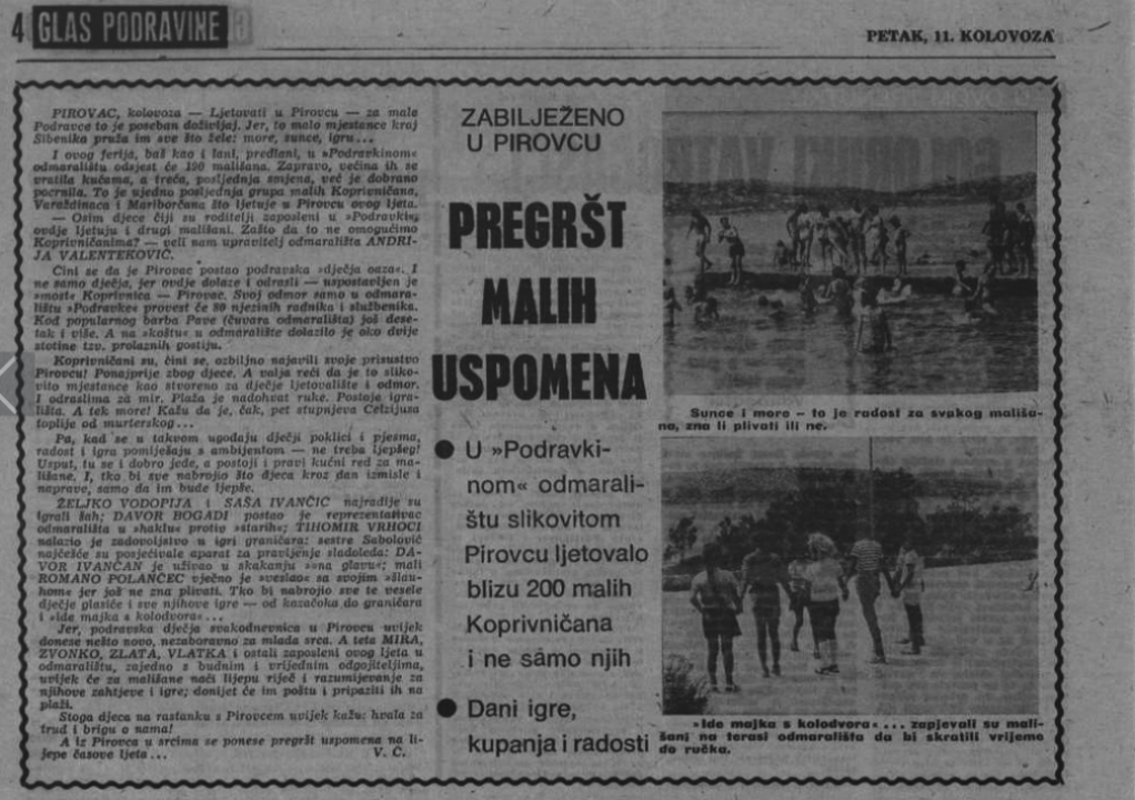 Evo kako danas izgleda nekad popularno Podravkino ljetovalište u Pirovcu