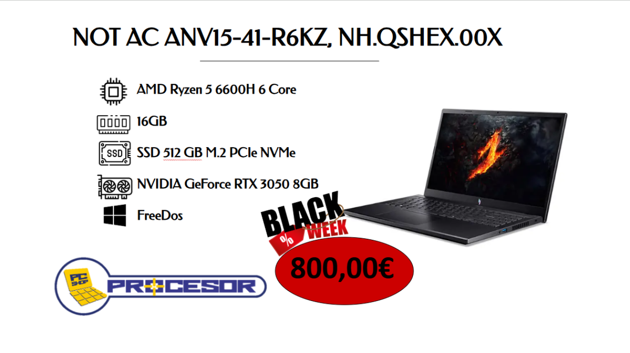 Iskoristite 'Black Week' ponudu u Procesoru: Tjedan velikih popusta na vrhunsku računalnu opremu