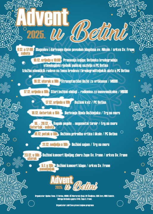 Advent u Tisnom donosi bogat program