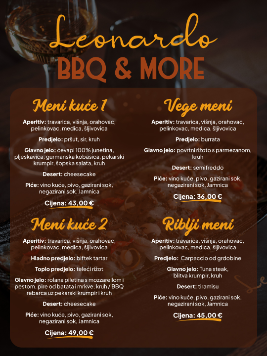FOTO Blagdanski domjenci uz četiri vrhunska menija u Leonardo BBQ & More!