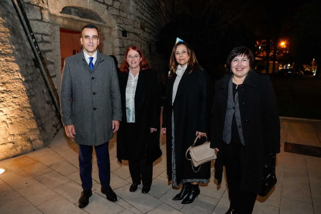 Andrej Plenković iznenada stigao u Šibenik na božićno-novogodišnji prijam Burića i Rakića