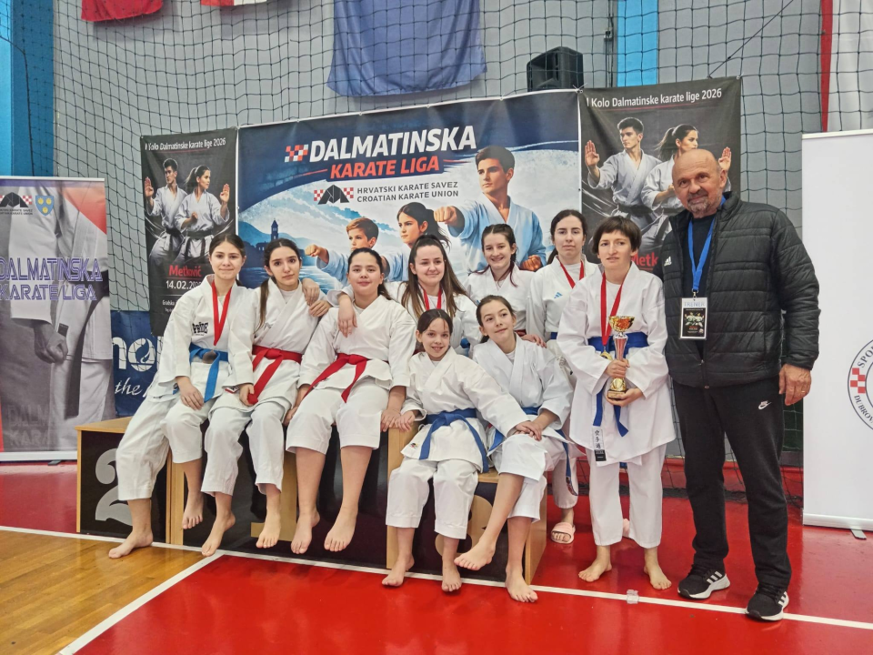 FOTO Svih devet karataša Šibenika uzelo medalju u prvom kolu Dalmatinske lige