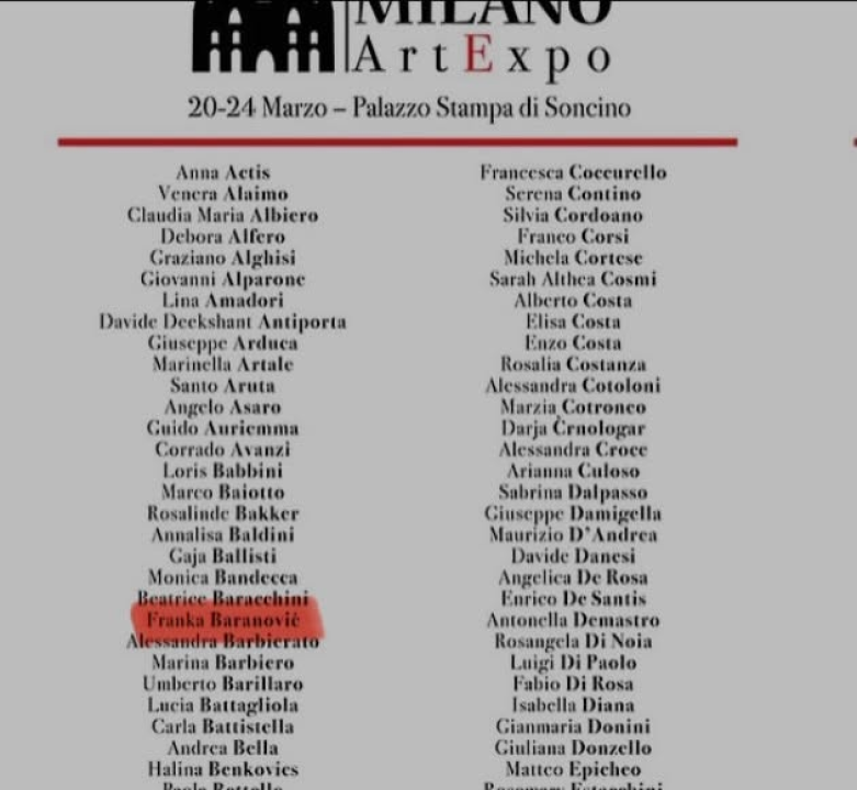 Franka Baranović pozvana na sudjelovanje na milanskom bijenalu