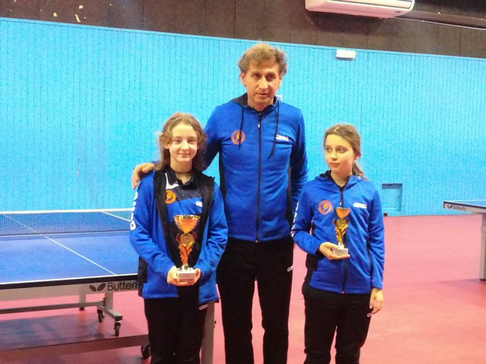 Uspjeh stolnotenisačica Šibenika: Anđela Živković prva, Loreta Mandić treća