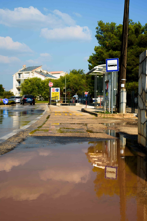 U Vodicama su u tijeku najavljeni radovi, nema poplave
