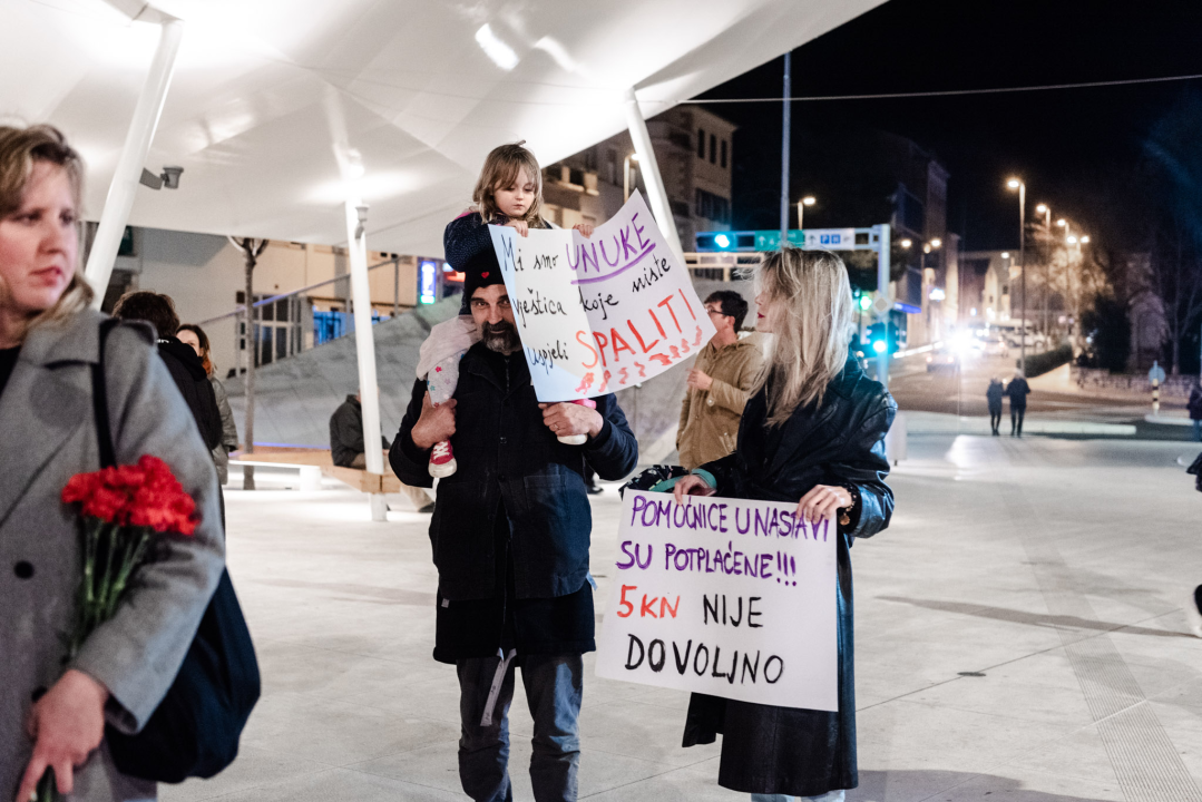 Marš u Šibeniku u povodu Dana žena:  'Dali smo javne prostore pred bolnicama za javni linč žena'