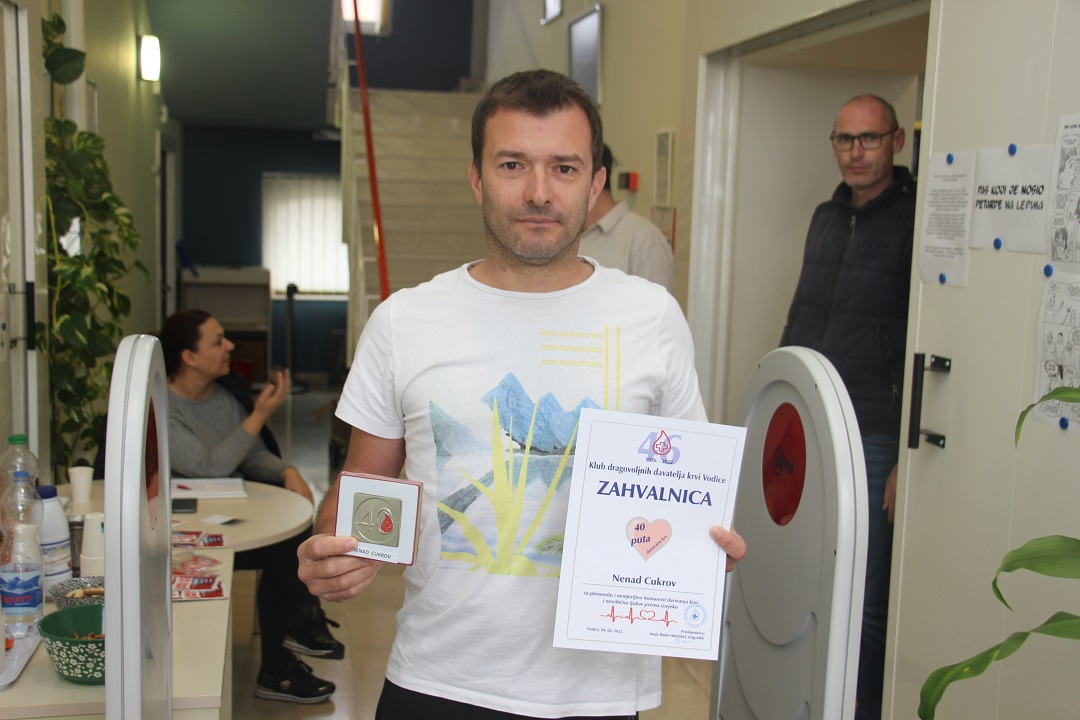 U Vodicama održana akcija darivanja krvi, prikupljene 44 doze