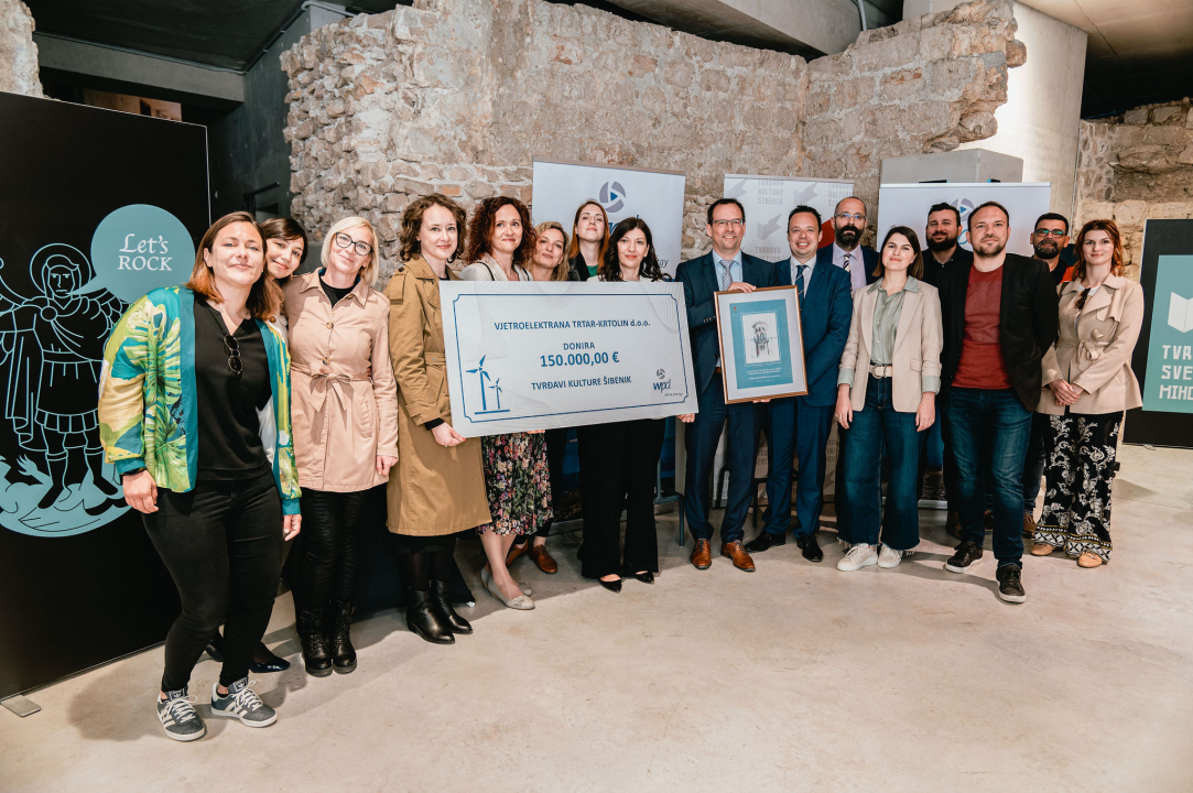 Njemački wpd šibenskoj Tvrđavi kulture uručio donaciju vrijednu 150 tisuća eura 