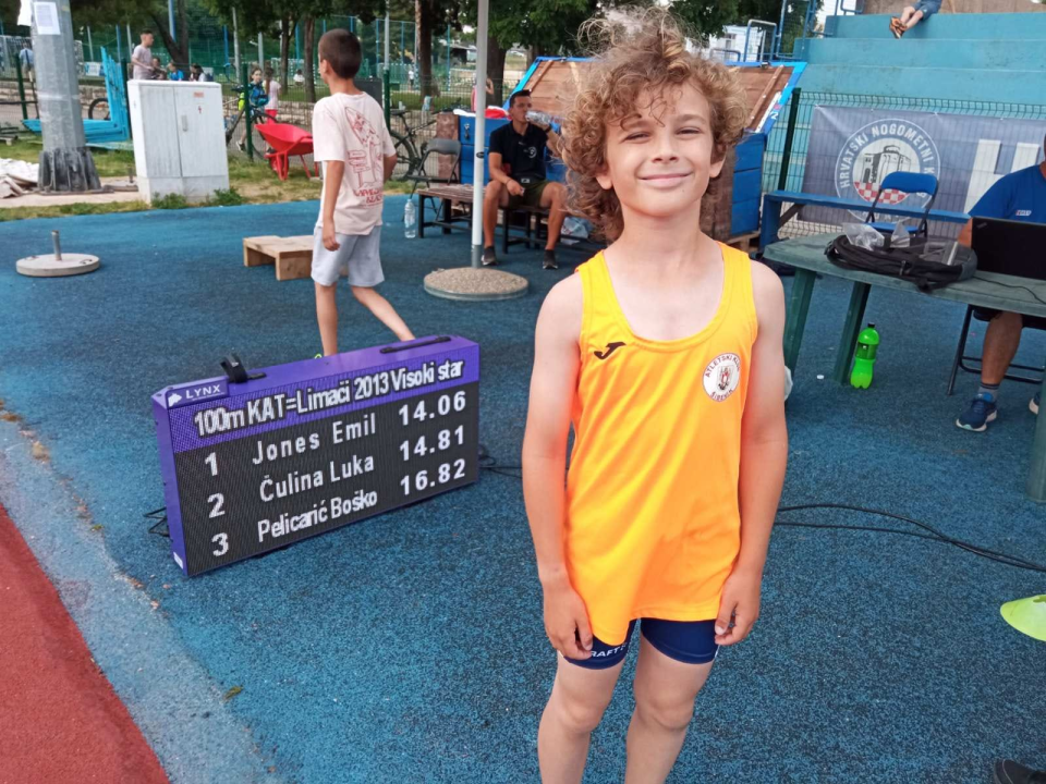 Član Atletskog kluba Šibenik Emil Jones u Zadru postao prvak Dalmacije u dvije discipline