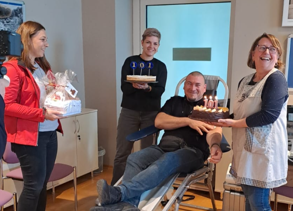 Slavko Minčić u Vodicama darovao krv 101. put