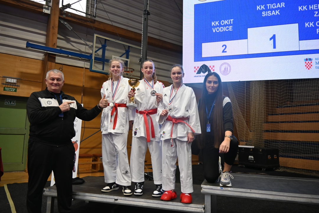 Vodičke karatašice Elin, Gabrijela i Ela viceprvakinje Hrvatske