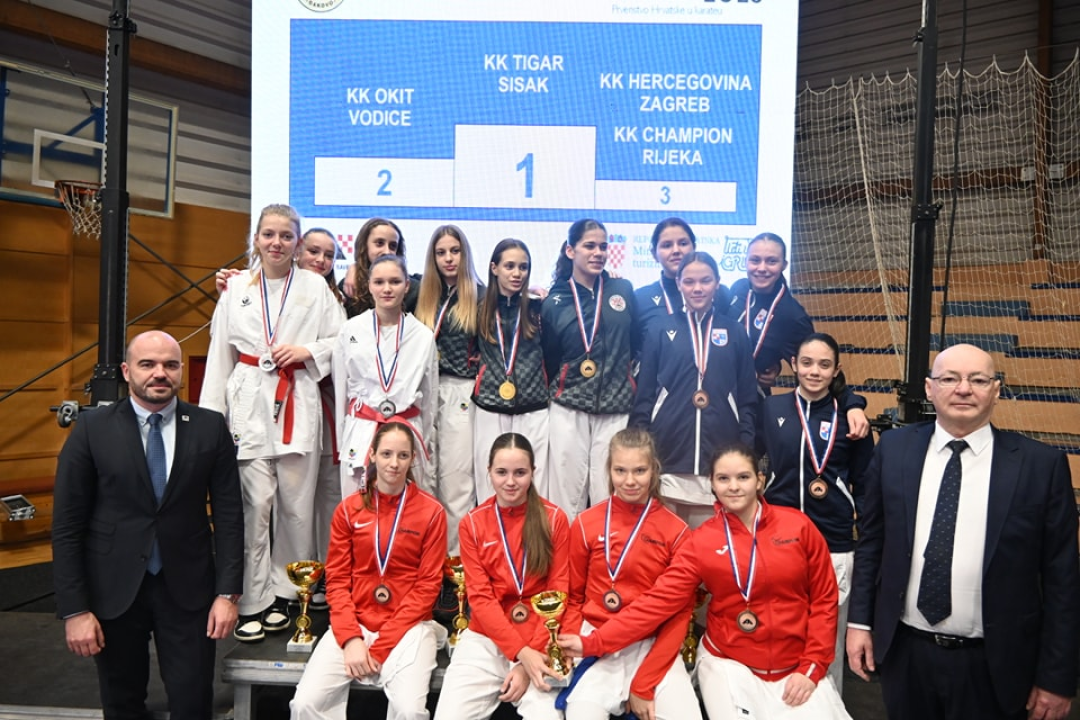 Vodičke karatašice Elin, Gabrijela i Ela viceprvakinje Hrvatske