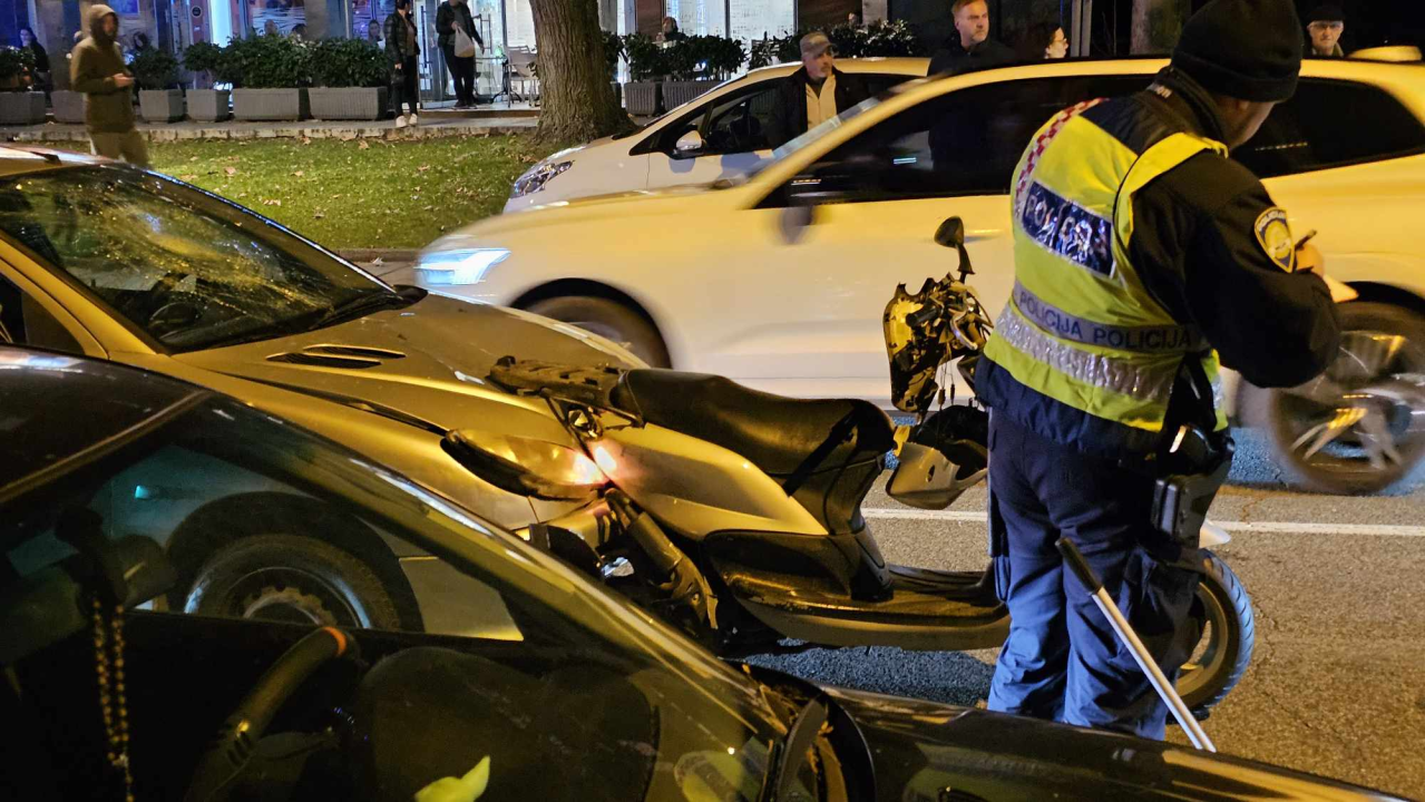 Kod parka na Baldekinu sudar motora i automobila, nitko nije ozlijeđen 