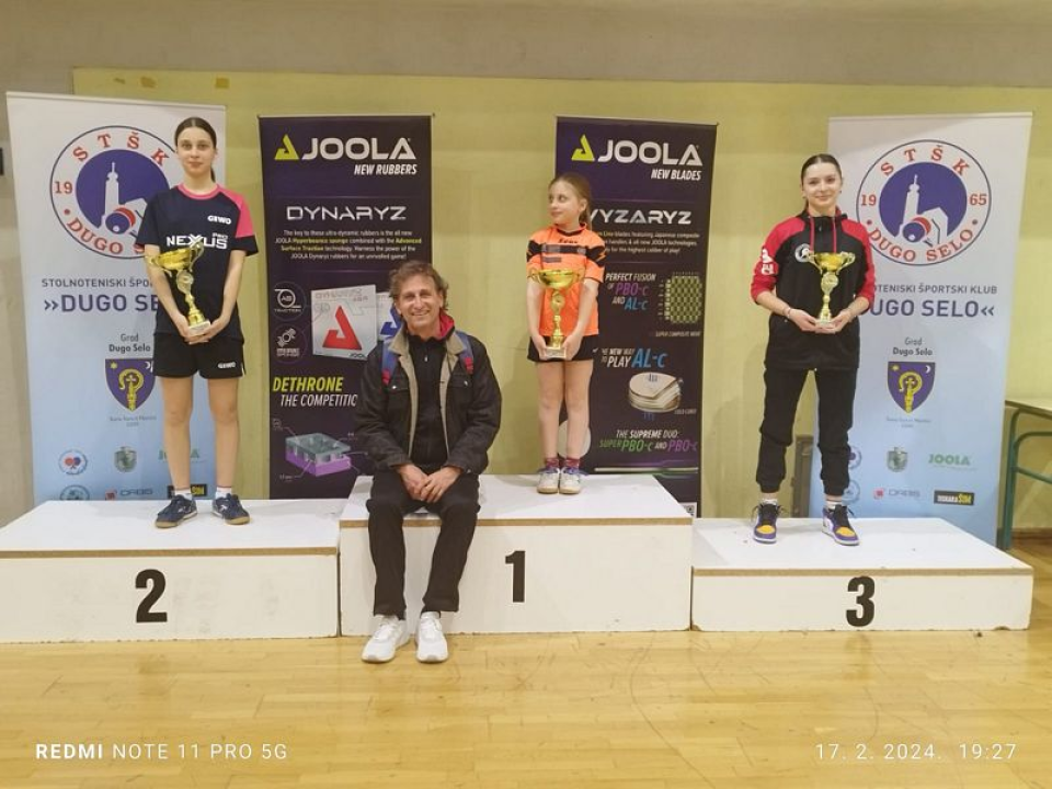 Ponovno fenomenalan uspjeh Stolnoteniskog kluba Šibenik u Dugom Selu 