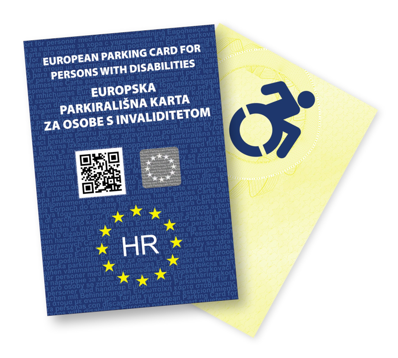 Hrvatska je prva država članica EU koja istodobno uvodi Europsku iskaznicu i Europsku parkirališnu kartu za osobe s invaliditetom  