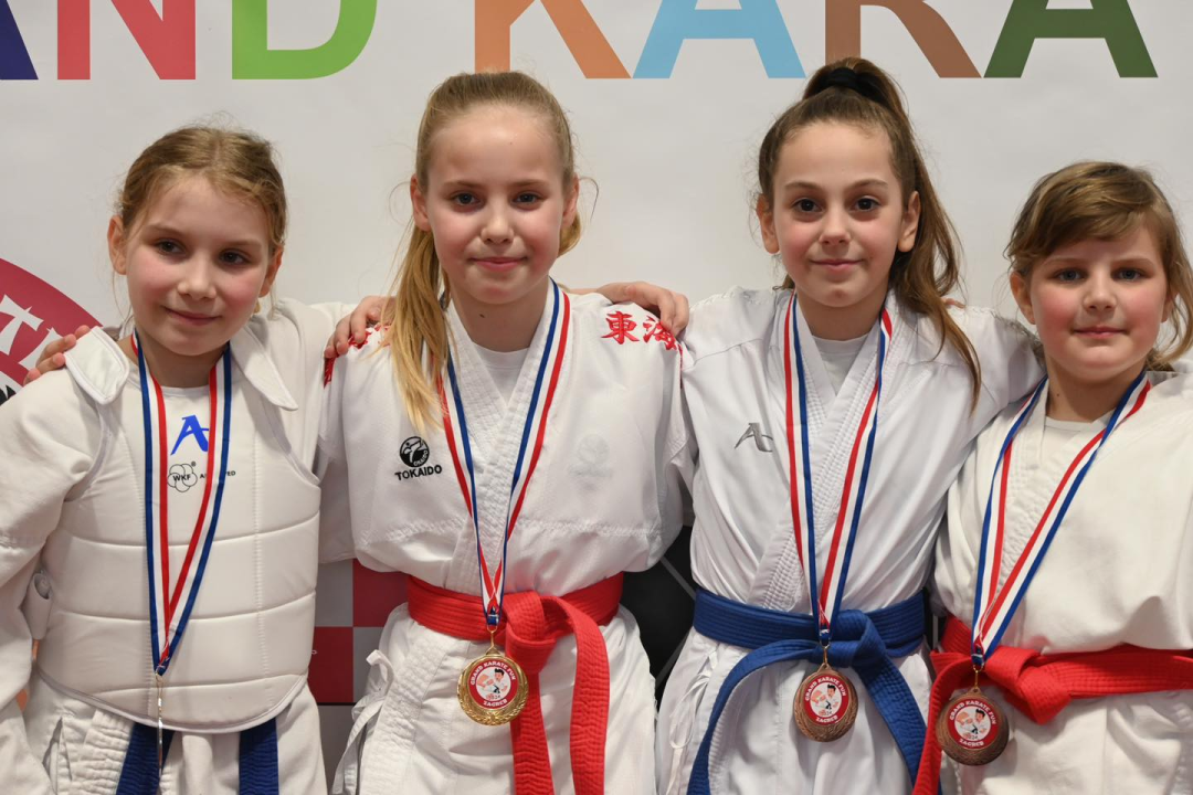  Karate klub Okit Vodice drugi najbolji klub turnira 'Grand karate fun' u Zagrebu