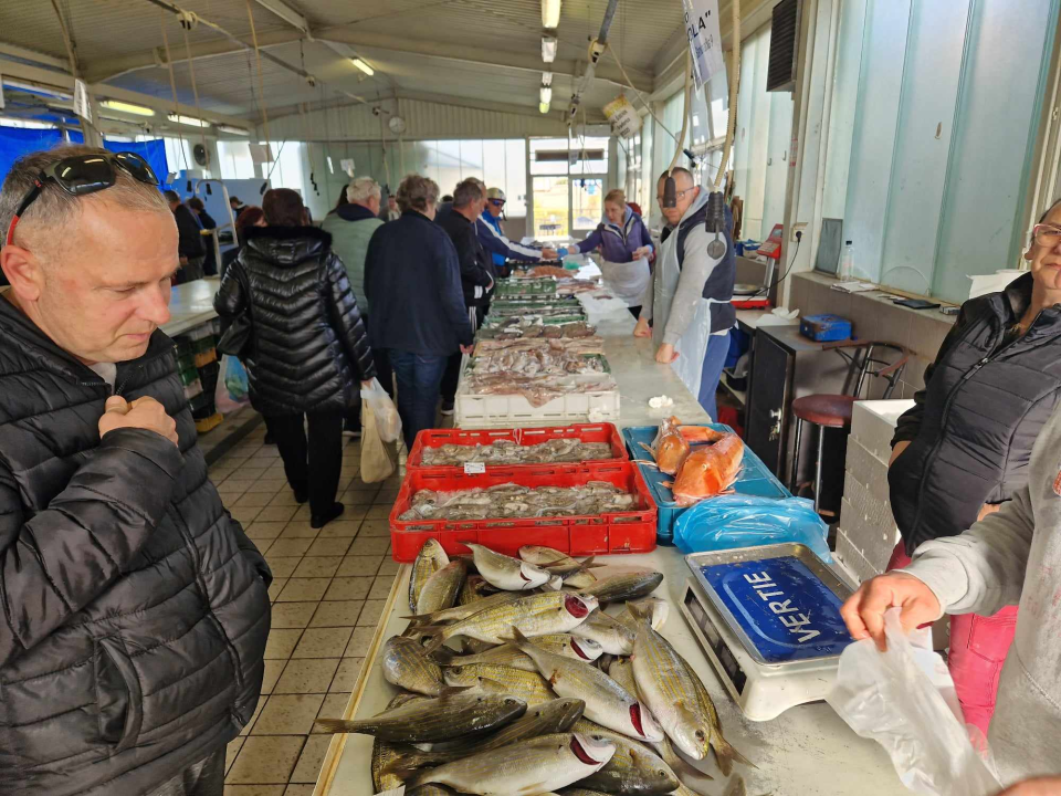 Jugo učinilo svoje: Ne baš bogata ponuda ribe na šibenskoj peškariji na Veliki petak 
