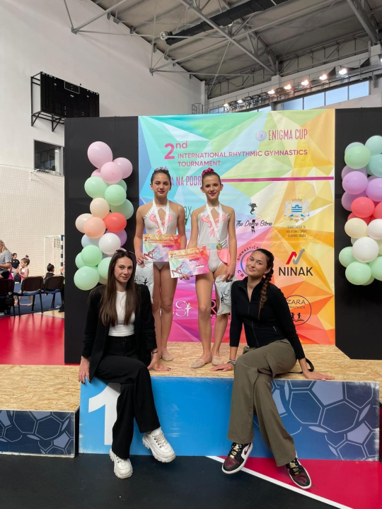 Šibenske gimnastičarke u Podgorici: Zlato za Milošević i Grozdanić, srebro za Osmić