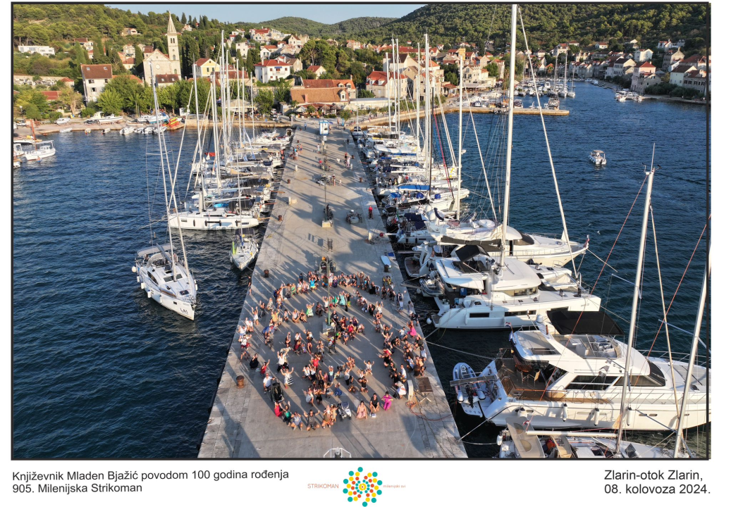 Milenijske fotografije u čast Vesni Parun i Mladenu Bjažiću snimane na Zlarinu