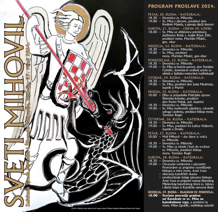 Donosimo program proslave blagdana sv. Mihovila u Šibeniku